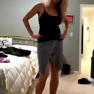 Ladies suede look skirt